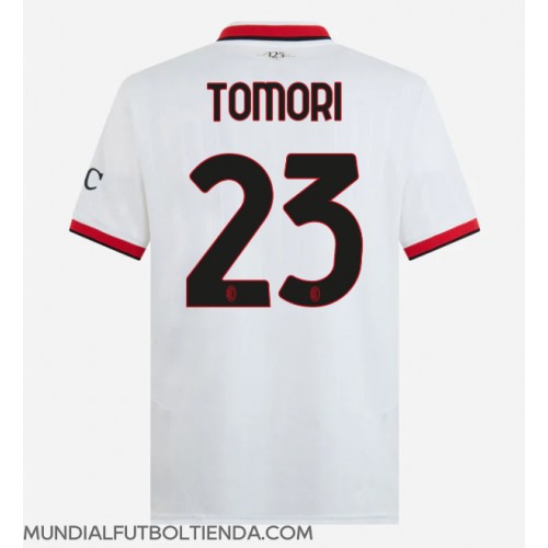 Camiseta AC Milan Fikayo Tomori #23 Segunda Equipación Replica 2024-25 mangas cortas